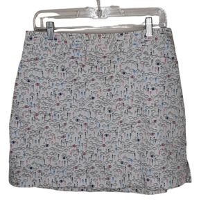 Lady Hagen women's athletic golf skort, white with print, 10